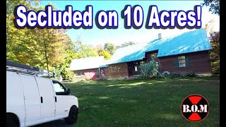 Secluded Cabin in Woods 10 Acres Tour | Bug Out Property Homestead Survival Prepper