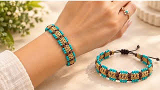You Can Make This Beautiful Macrame Bracelet Right at Home! So Easy 