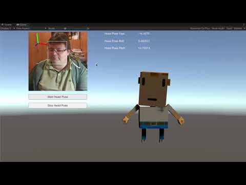 DepthAI Unity Plugin - OAK for Unity - Head Pose demo - Blocky head rig - Weekly Catchup #7