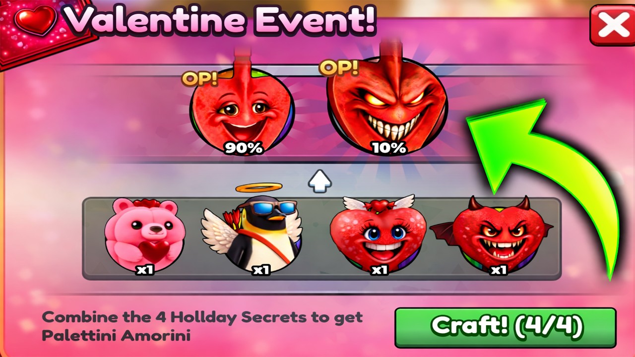 Roblox Brainrot Evolution - Новые секреты раскрыты в Valentine Fuse: Prestige Palettini Amorini