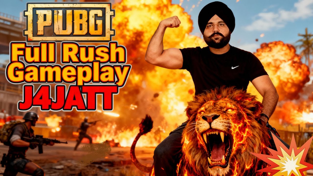 PUBG LIVE FULL RUSH GAMEPLAY | JATT IS LIVE  | PUNJABI AGAYE