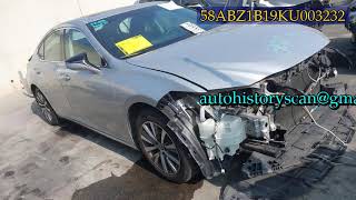 58ABZ1B19KU003232 Lexus Es 350 2019