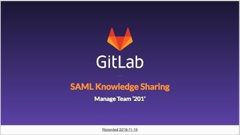 SAML Knowledge Sharing (Manage 201)