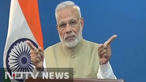 Watch: The Moment PM Modi Announced 500 and 1,000 Rupee Notes Are Illegal