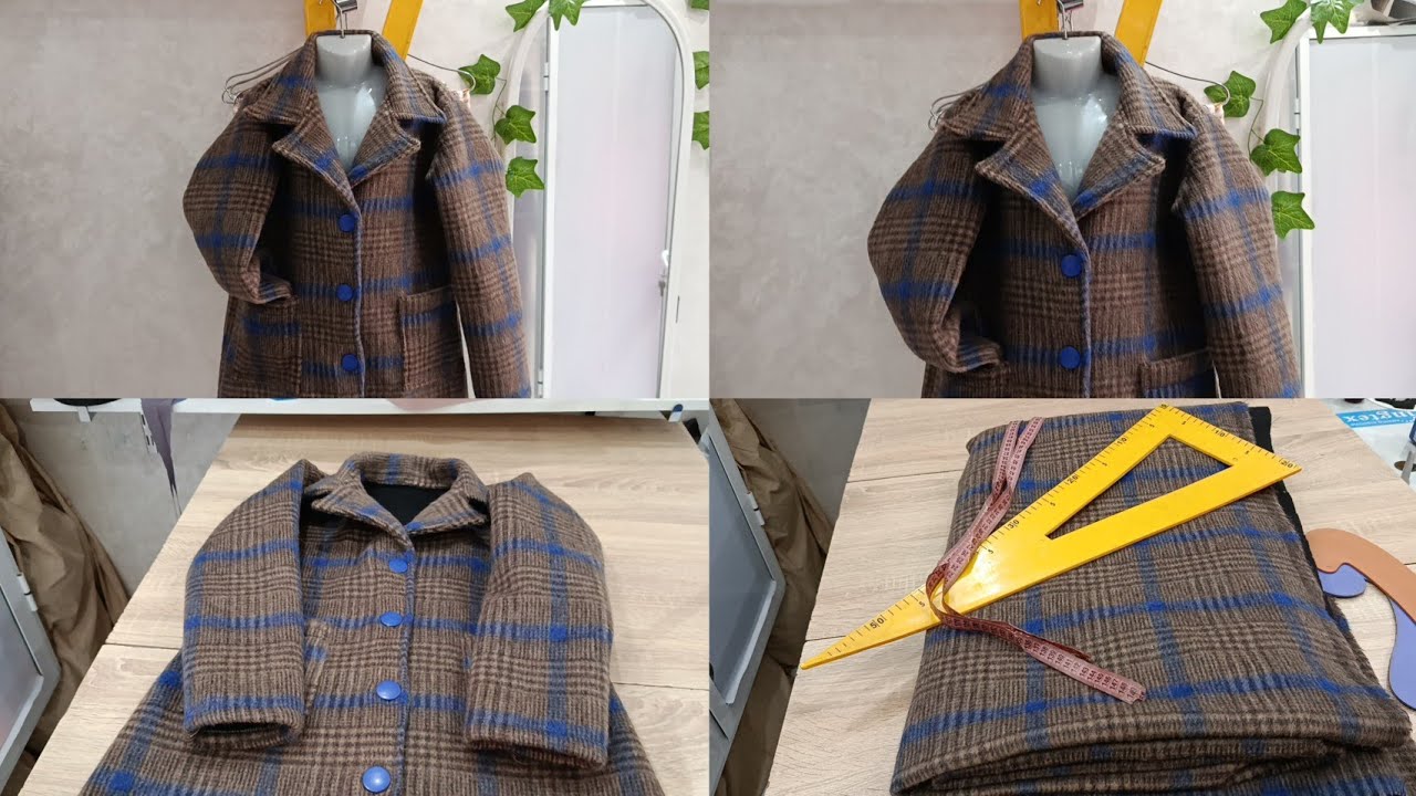 طريقة فصالة وخياطة مونطو 10سنوات بالتفصيل مع الشرح المبسط للمبتدئين 