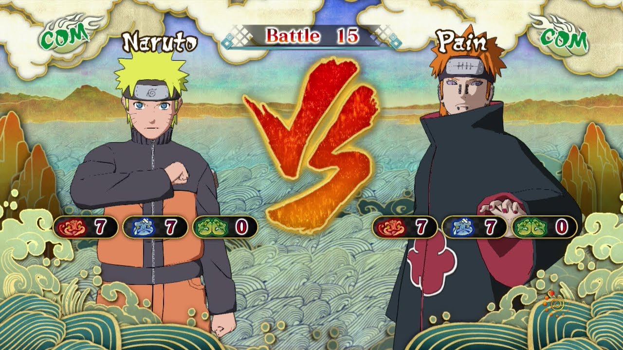 Naruto Shippuden: Ultimate Ninja Storm 3, Naruto Uzumaki VS Pain!