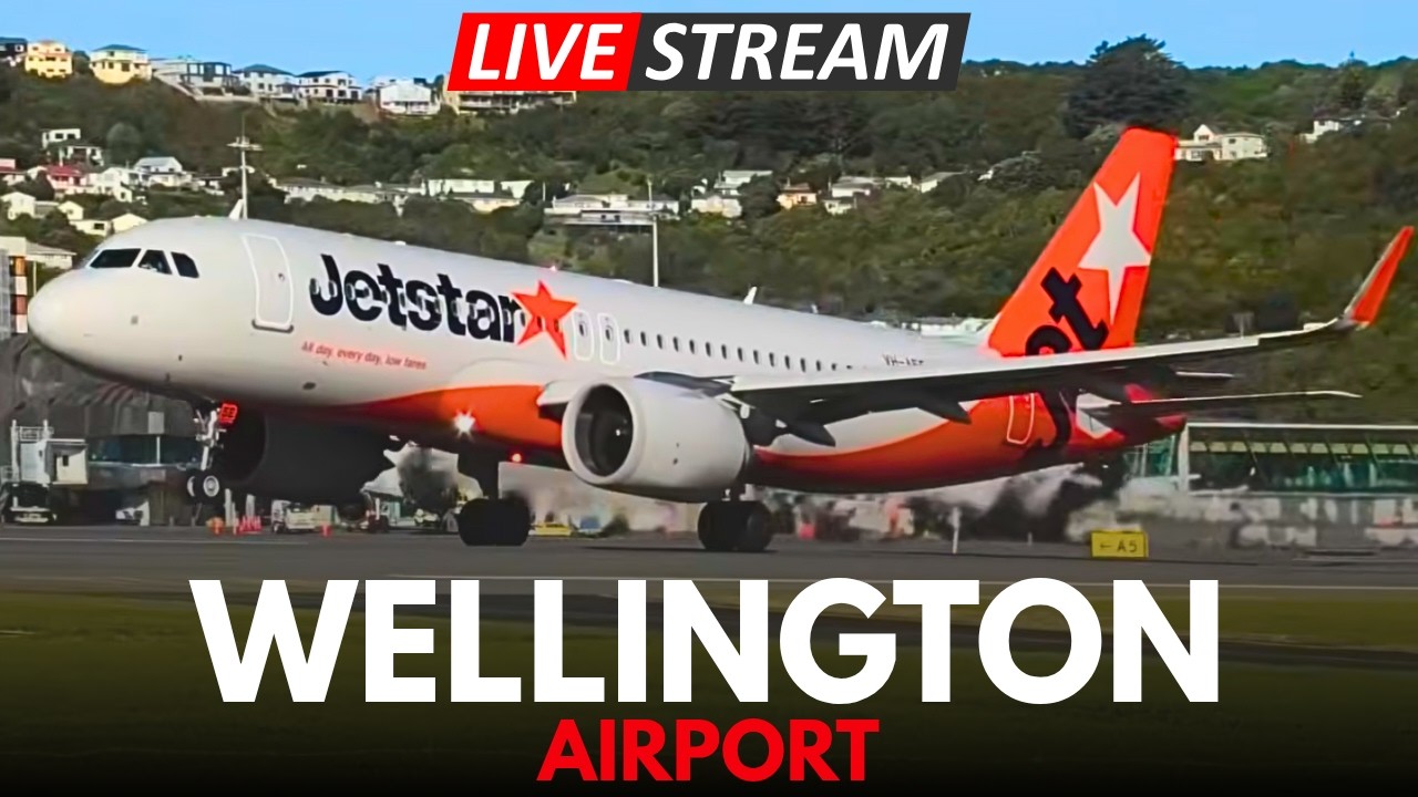 🔴 LIVE - WINDY/GUSTY Planespotting at Wellington Airport - 31 Jul 2026 ✈️