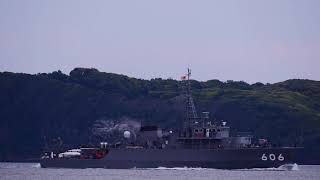 海上自衛隊 掃海艇 はつしま 入港 JS Hatsushima MSC-606