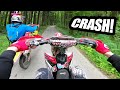 Ripping Honda CRF 450 Forest Dirt Roads | Akrapovic &amp; Crash