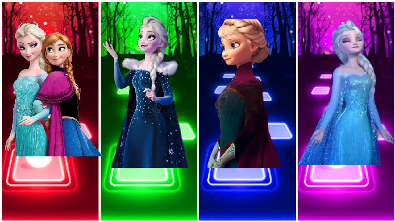 Moana How Far I'll Go 🆚 Elsa Let It Go🆚 Anna Do You Want to Build a Snowman 🆚 woo I see the lightl