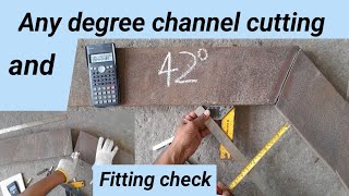 Steel channel miter cutting formula/How to cut channel & beam any degree screenshot 4