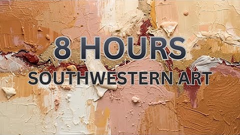 Southwestern Abstract Art – 8 Hours of Ambient Visuals for TV | Work, Study, Focus | Estate Haus