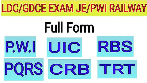 LDC/GDCE EXAM TRACK FULL FORM RELATED QUESTION