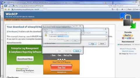 CS1032 (alternate) Web Site and FTP Setup [WinSCP]