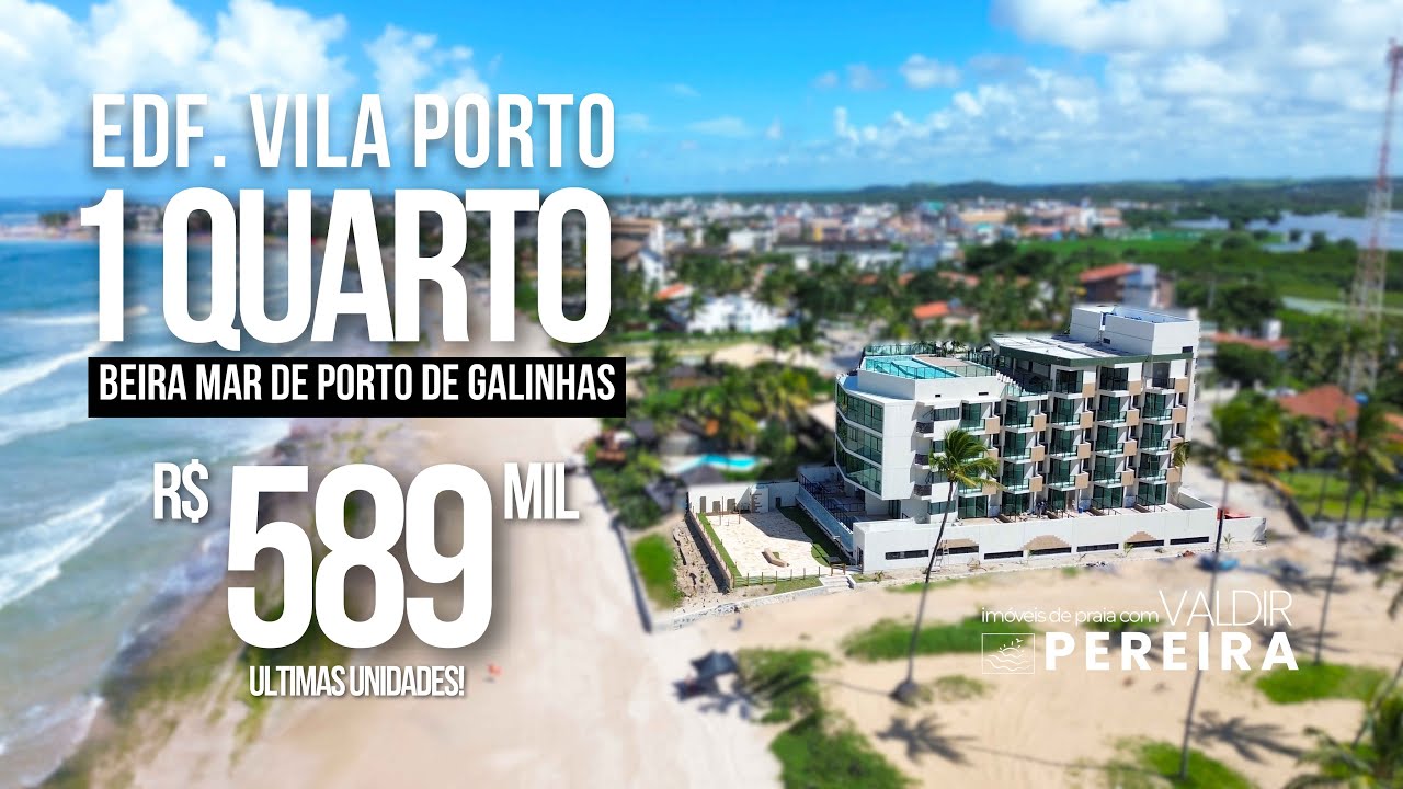 R$ 589 MIL NO SEU PROXIMO APARTAMENTO BEIRA MAR EM PORTO DE GALINHAS (TOUR COMPLETO)