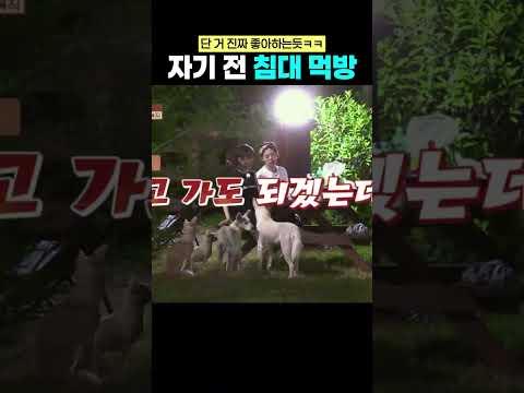 아이유가 자기 전에 먹는 것은? #아이유 #효리네민박