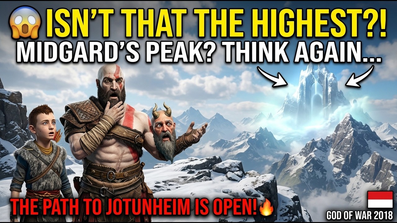 😱 PUNCAK ITU BUKAN YANG TERTINGGI?! JALAN KE JOTUNHEIM TERBUKA! | GOD OF WAR 2018 🇮🇩🔥
