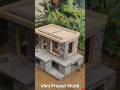 I Built a Tiny Cement House by Hand! 🏠😱 | DIY Mini Project #shorts