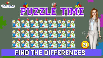 Find the Differences | Puzzle Time # 21 | Spot the ODD one Out | Puzzle Games for Teenagers| Riddles