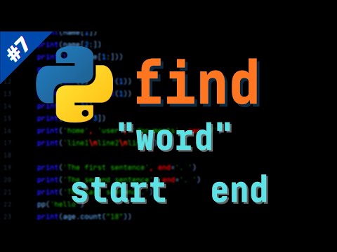 شرح  Find method في بايثون Python#7 | Strings Functions Methods #1
