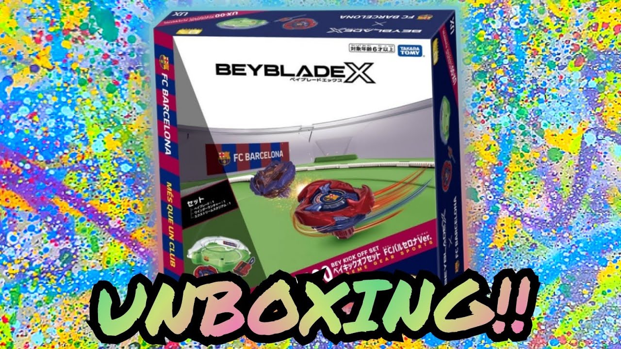 INSANE FUTBOL CROSSOVER! NEW Beyblade X Hellsscythe Barcelona Bey