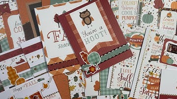 How Many Cards Can I Create Using Happy fall 12 x 12 Paper Pad By Echo Falls