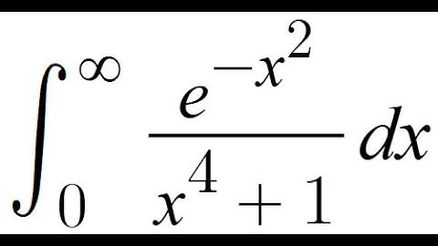 Feynman Integration 127 - ∫ from 0 to ∞ of (e^(-x²) / (x⁴ + 1)) dx