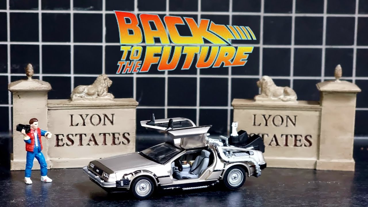 Diecast DeLorean Back to the future Time Machine Vitesse 1/43