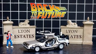 Diecast DeLorean Back to the future Time Machine Vitesse 1/43