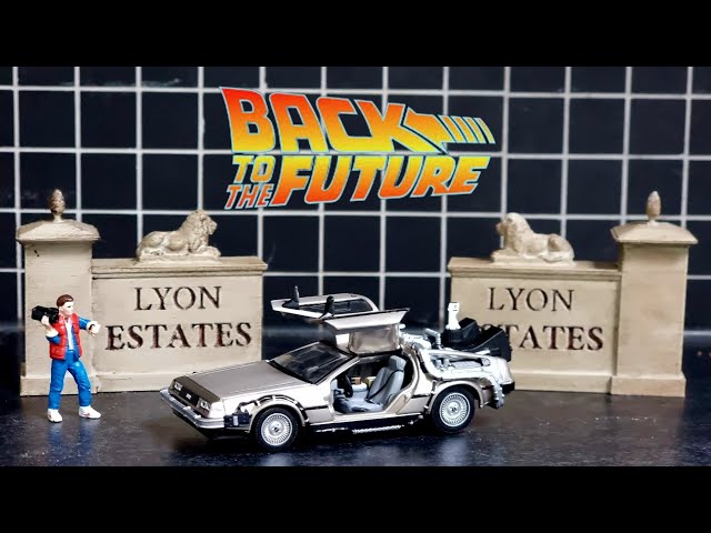 Diecast DeLorean Back to the future Time Machine Vitesse 1/43
