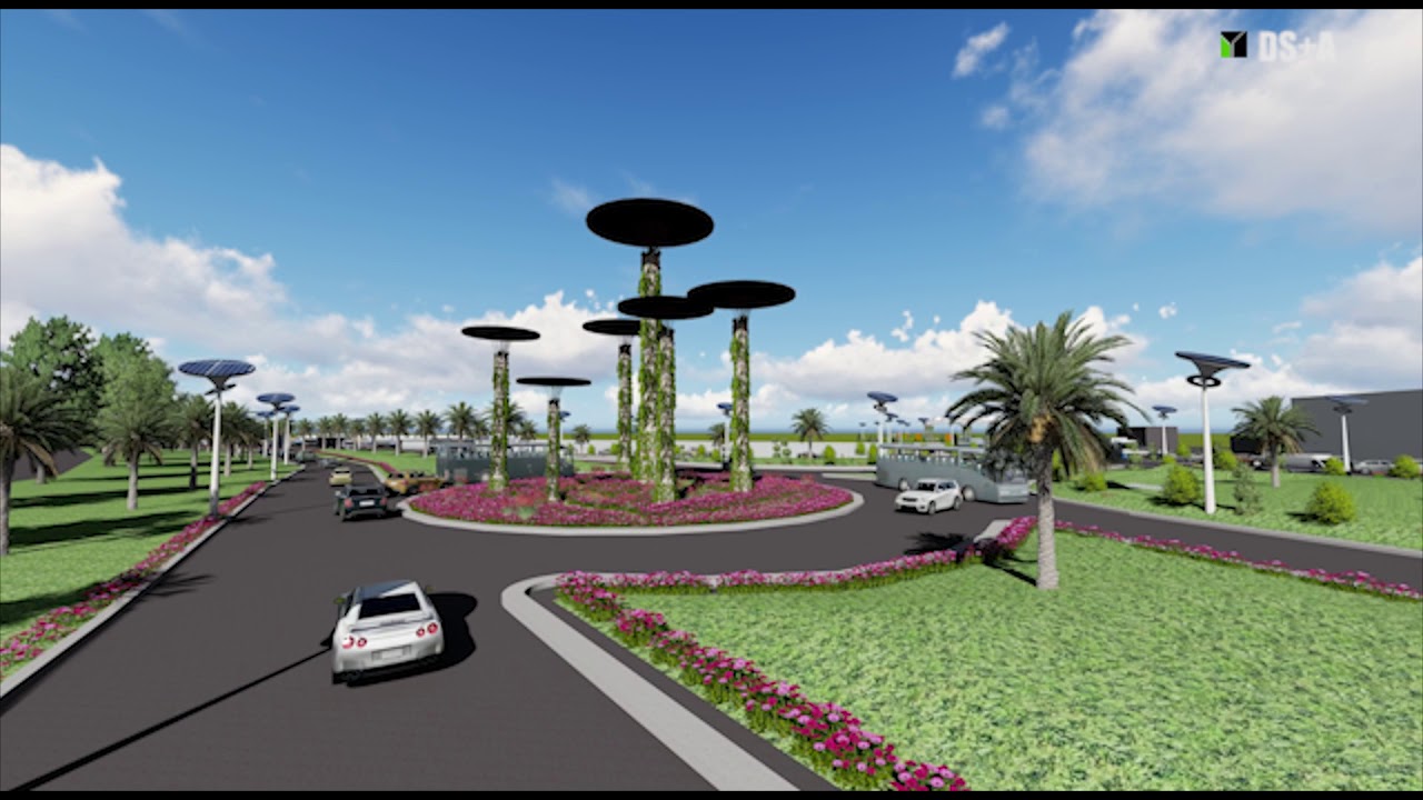 Lumion walkthrough animation of Hubli entrance 