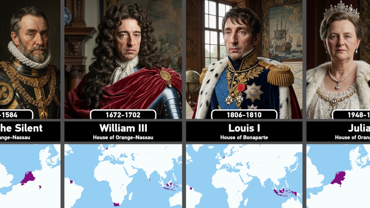Timeline of Rulers of the Netherlands (1581-2026) - YouTube