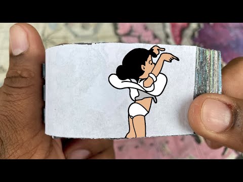 Doraemon Cartoon Flipbook #165 | Nobita Lifts Shizuka Skirt Flip Book | Flip Book Artist 2023