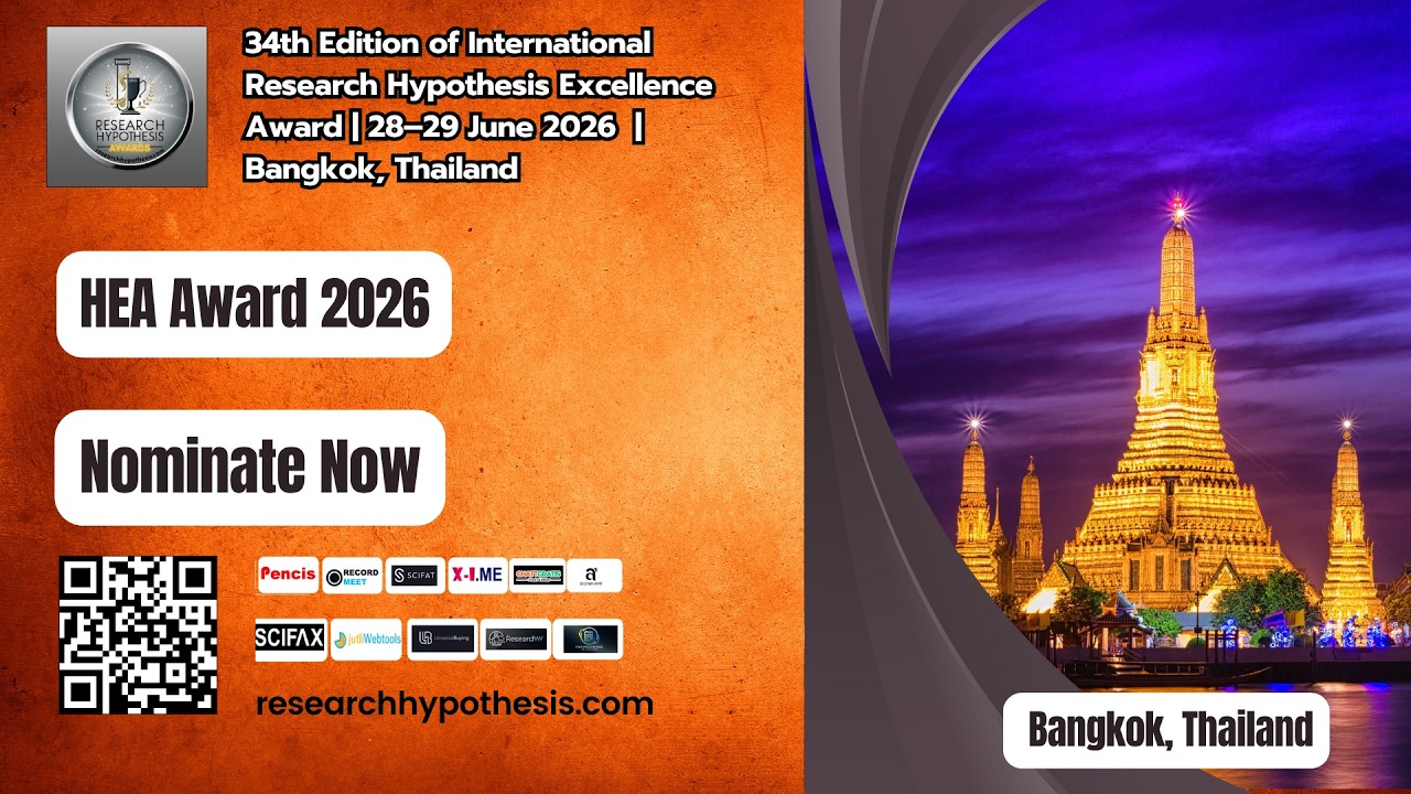34th Edition of International Research Hypothesis Excellence Award | 28–29 June 2026