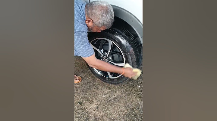 How to make your tire shine 😍 #tires