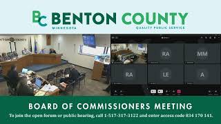 September 15, 2026 Benton County, Minnesota Board of Commissioners Regular Meeting