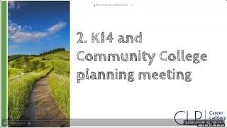 Pathway Mapping Step 2: K-12 and Community College Planning Meeting