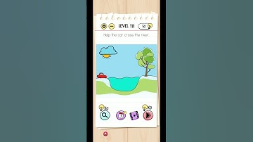 Brain Test - Level 111 - Help the car cross the river - Solved #shorts #braintest #makthegamer #game