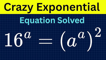 A Crazy Exponential Equation that scared Many people!