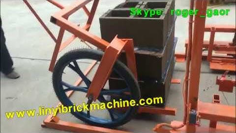 QT4-25 automatic vibration forming concrete block making machine, interlocking brick production line