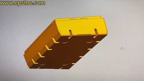 Styrofoam expanded EPS vegetable box mold bottom drawing