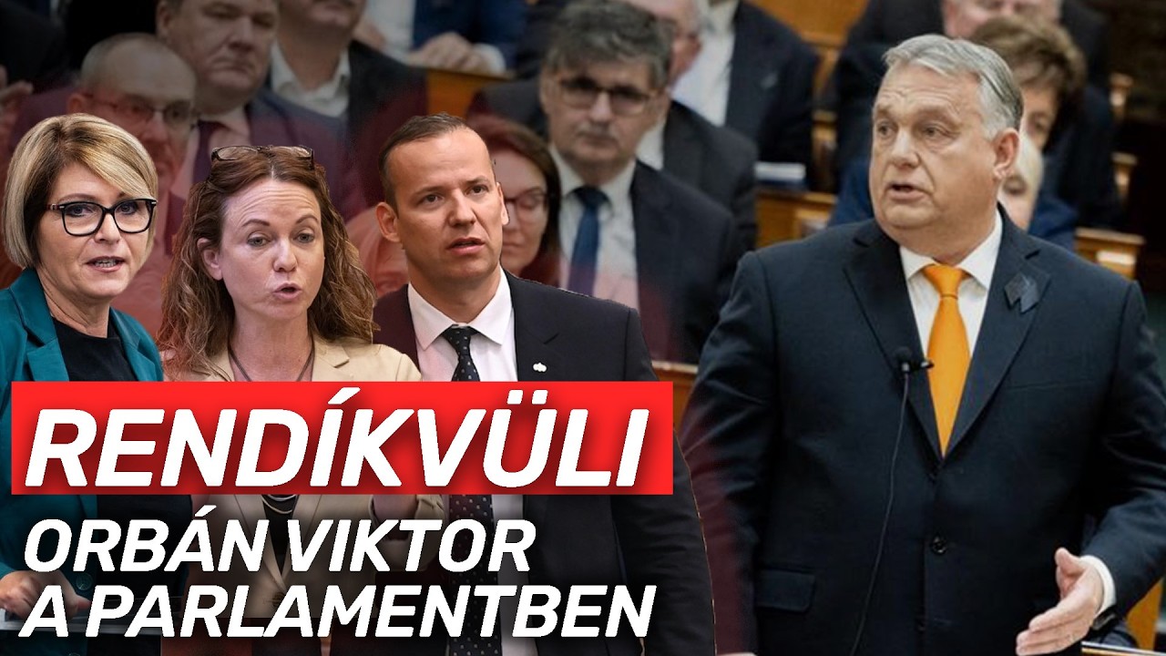 Rendkívüli: Orbán Viktort kérdezik élőben a Parlamentben