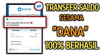 Cara Transfer Saldo Dana Ke Akun Dana Yang Lain Mudah, 100% Berhasil