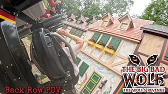 NEW! The Big Bad Wolf: The Wolf's Revenge Back Row POV | Busch Gardens Williamsburg | 2025