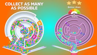 Multi Maze 3D / Spin the Wheel Maze and Collect the Balls! / Levels 21 - 25 screenshot 3