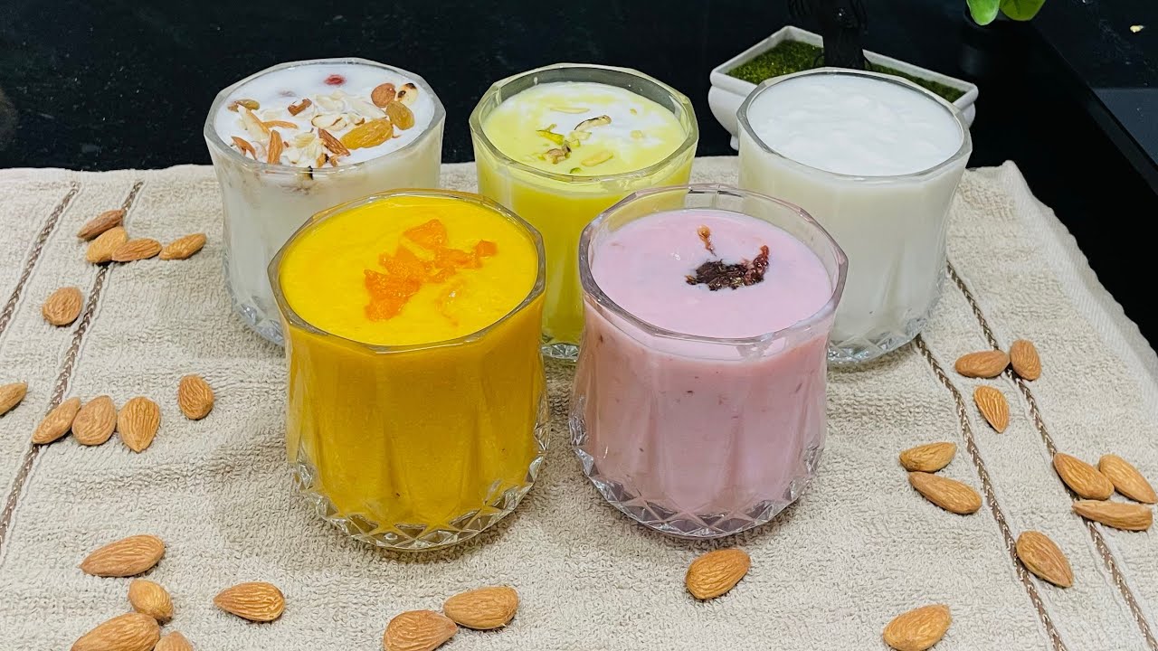 Five types of Lassi recipe. | पाचं प्रकार चे लस्सी. - YouTube
