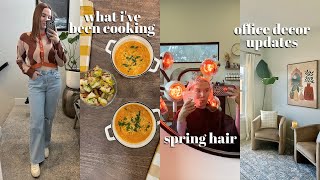 What I've Been Cooking, Work Days in my Life, Decor Haul, + Spring Hair | VLOG