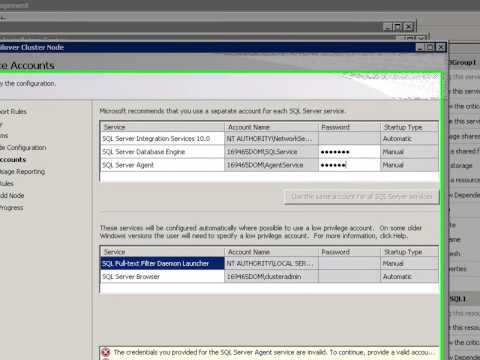 Add a Node to an Existing Failover Cluster in SQL Server 2008