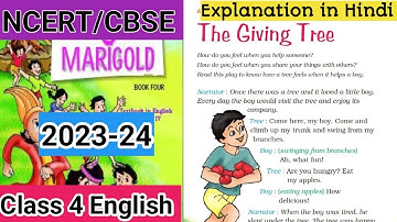 The Giving Tree 🎄 | Class 4 English | NCERT #marigold  #class4english