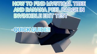 How to find the 2 secret badges in invincible edit test #roblox 